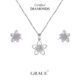 Radiant Petal Grace Diamond Locket Set - Grace Jewellers