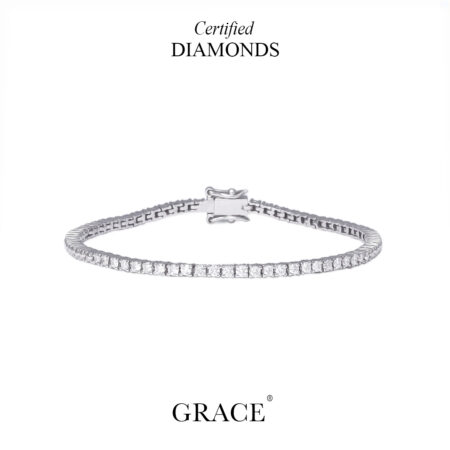 Pure Radiance Tennis Diamond Bracelet - Grace Jewellers