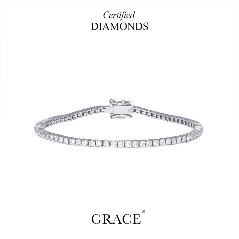 Pure Radiance Tennis Diamond Bracelet - Grace Jewellers