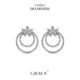 Floral Cluster Diamond Earrings - Grace Jewellers
