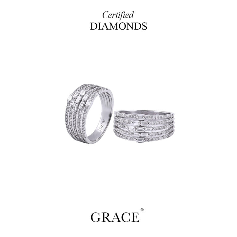 Serene Sparkle Diamond Ring - Grace Jewellers