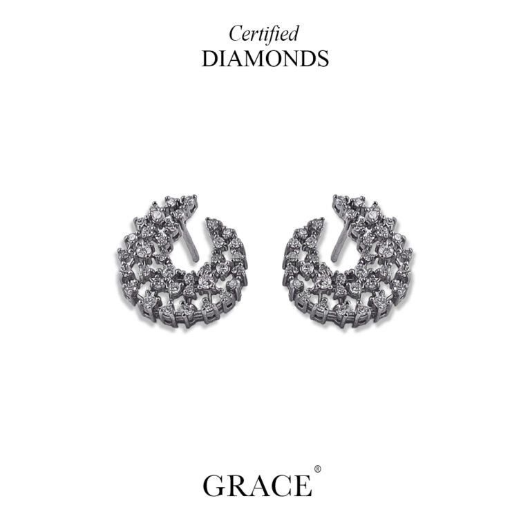 Serene Glow Diamond Earrings - Grace Jewellers