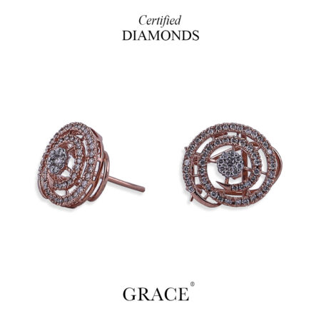 Radiant Gems Diamond Earrings - Grace Jewellers