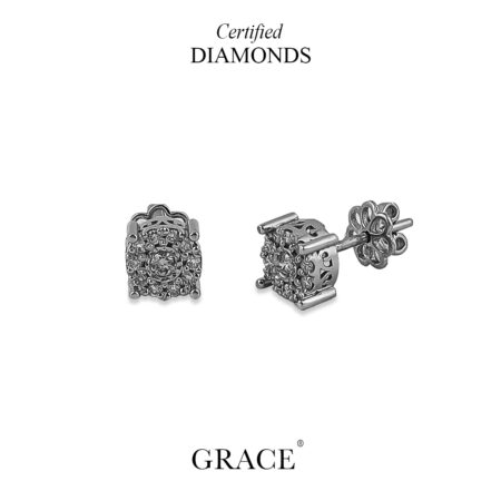Elegant Spark Diamond Earrings - Grace Jewellers