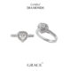 Natural Heart Shape Diamond Ring - Grace Jewellers
