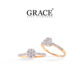 Aurora Brilliant Diamond Ring in 21K Gold - Grace Jewellers