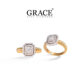 Luxe Radiance Diamond Ring in 18K Gold - Grace Jewellers