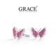 Blushing Butterfly Diamond Ring in 18K Gold - Grace Jewellers