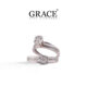 Radiant Aura Diamond Ring in 18K Gold -Grace Jewellers