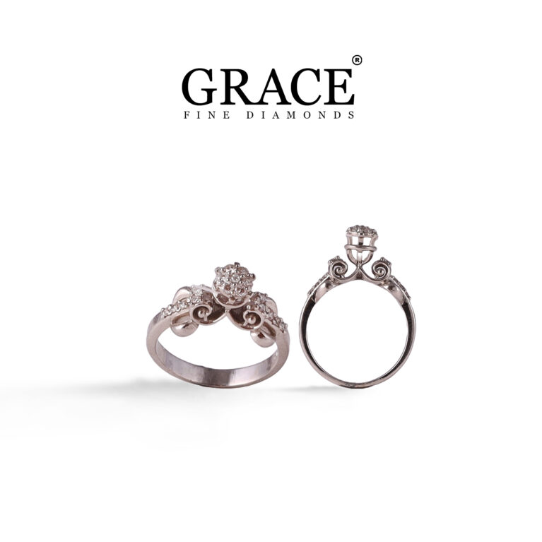 Timeless Elegance Diamond Ring in 21K Gold - Grace Jewellers