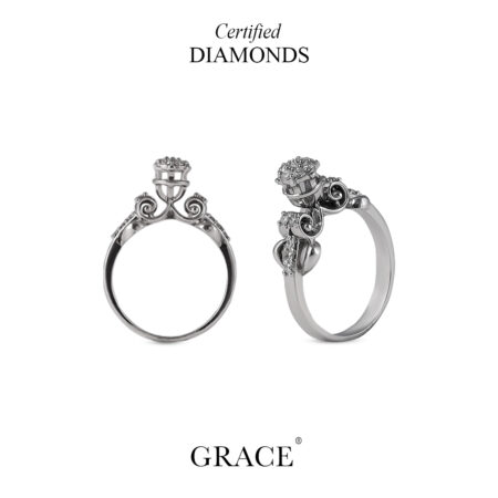 Timeless Elegance Diamond Ring in 21K Gold - Grace Jewellers