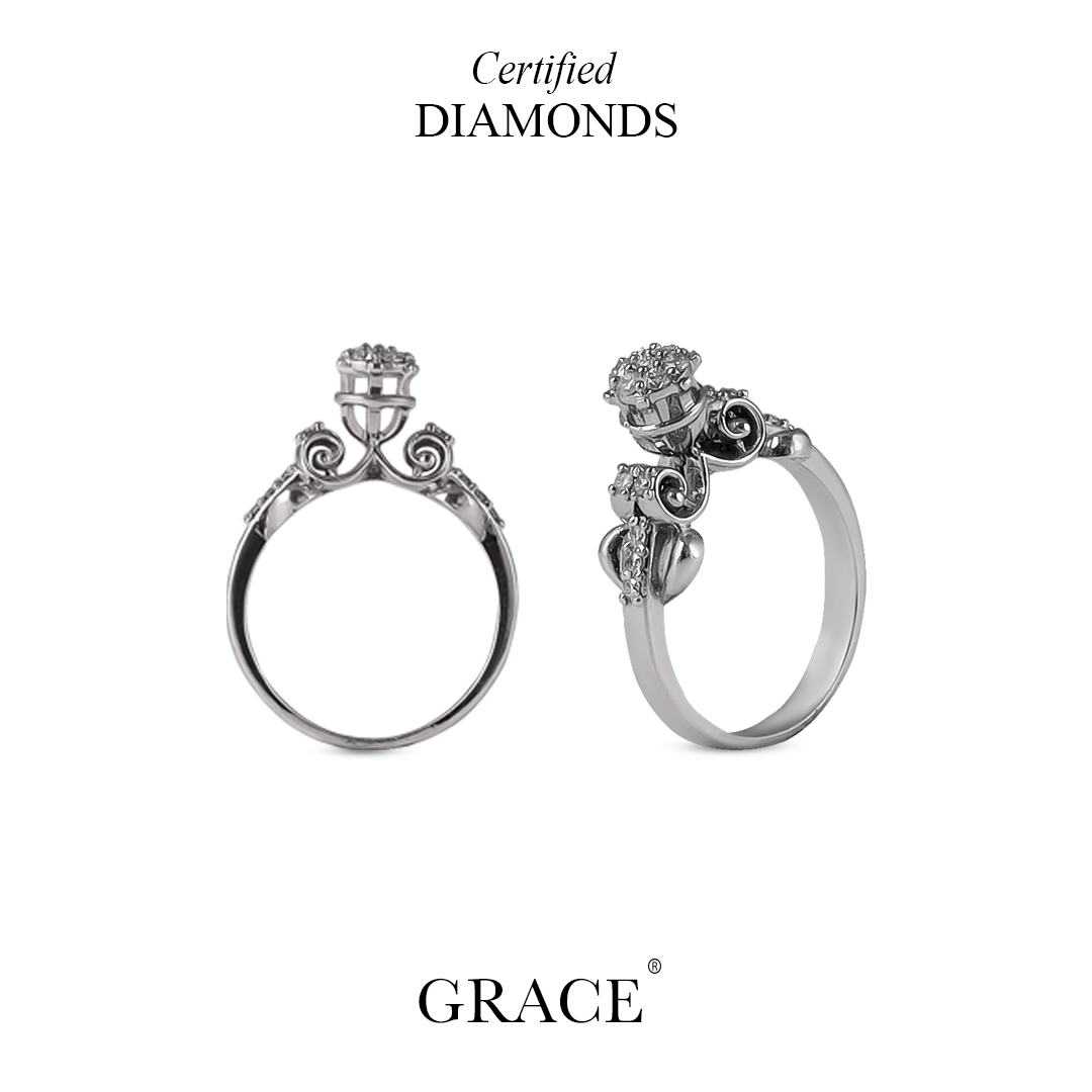 Timeless Elegance Diamond Ring in 21K Gold - Grace Jewellers