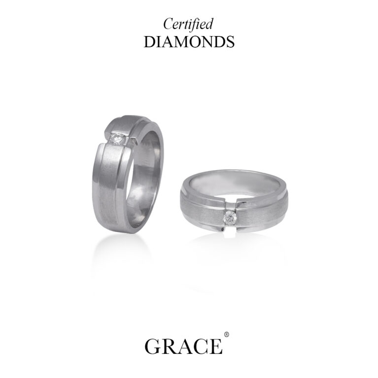 Eterna Platinum Diamond Ring - Grace Jewellers