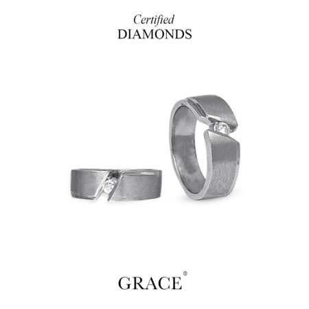 Imperial Palladium Diamond Band - Grace Jewellers