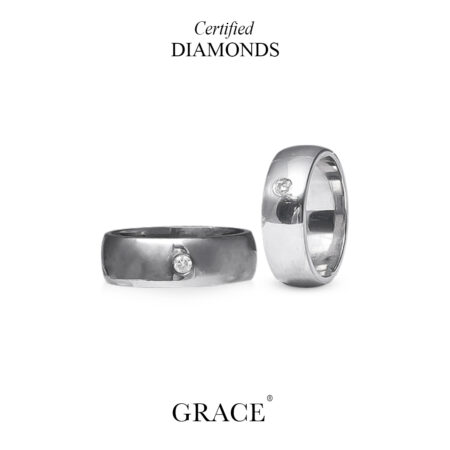 Eminence Palladium Diamond Band - Grace Jewellers