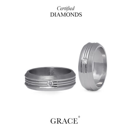 Regal Palladium Diamond Band - Grace Jewellers