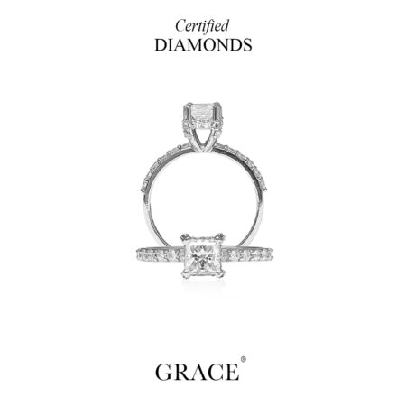 PRINCESS CUTT DIAMOND SOLITAIRE RING