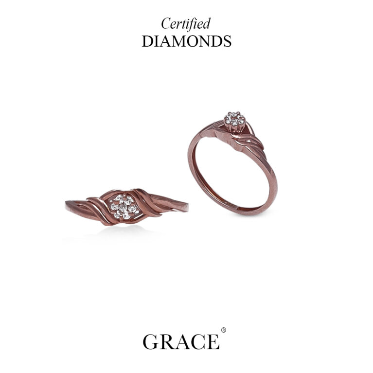 LUXURIOUS ROSE GOLD & DIAMOND RING