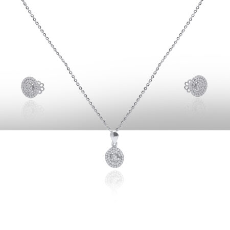 Celestial Halo Diamond Locket Set