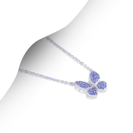 Violet Whisper Butterfly Pendant