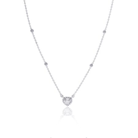 GIA CERTIFIED HEART SHAPE DIAMOND PENDANT