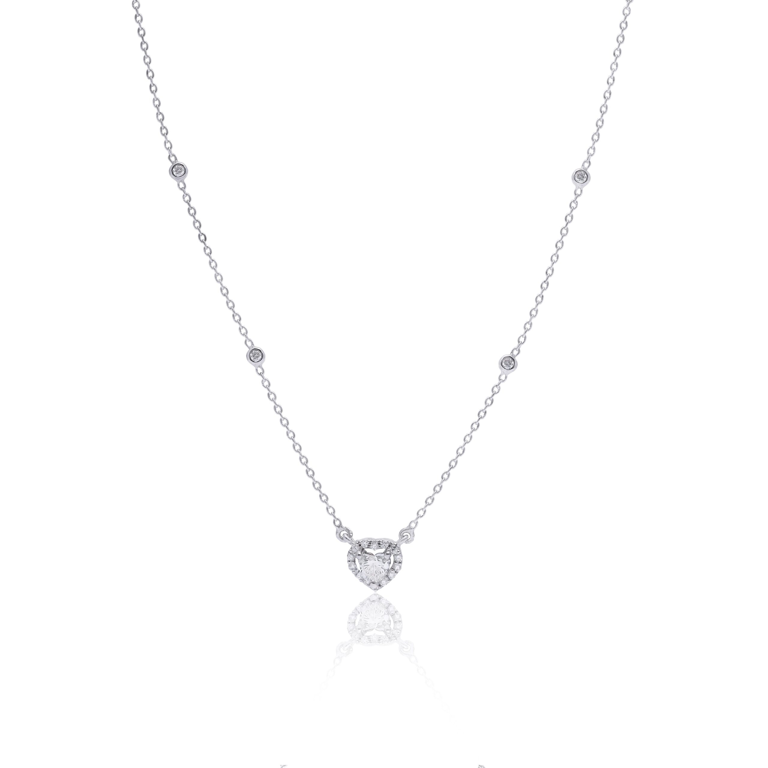 GIA CERTIFIED HEART SHAPE DIAMOND PENDANT