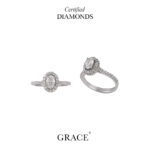 GIA CERTIFIED OVAL DIAMOND RING
