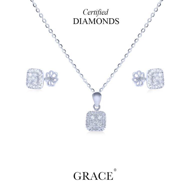 Princess Cutt Illusion Locket set