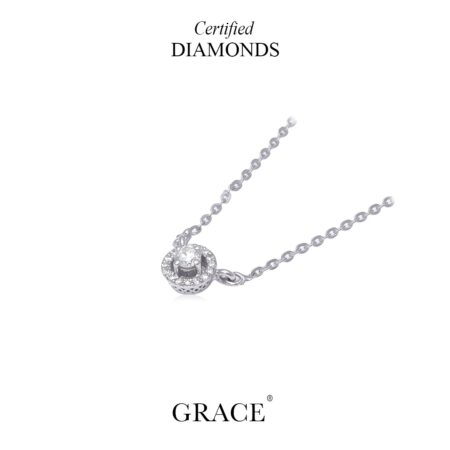 Hallo Solitaire Necklace