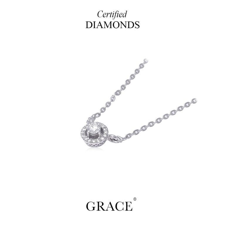 Hallo Solitaire Necklace