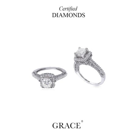 1.16 Carat Princess Natural Diamond Ring ( International Gemological Institute)