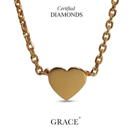 Grace Classic Heart Gold Necklace