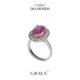 Royal Pink Ruby Diamond Ring