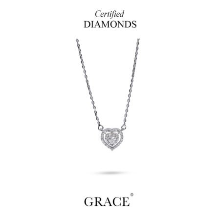 Grace Double Heart Diamond Necklace